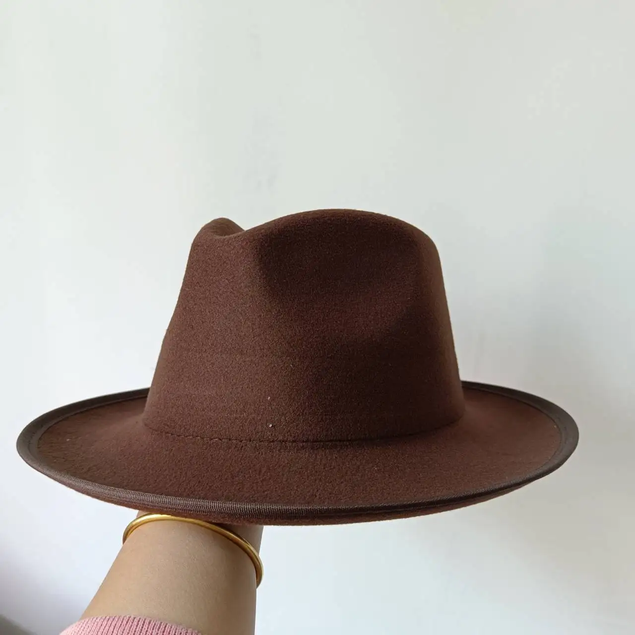 Sombrero fedora hat bow heart hat felt hat small upturned brim men\'s top hat vintage jazz hat gorras para hombres