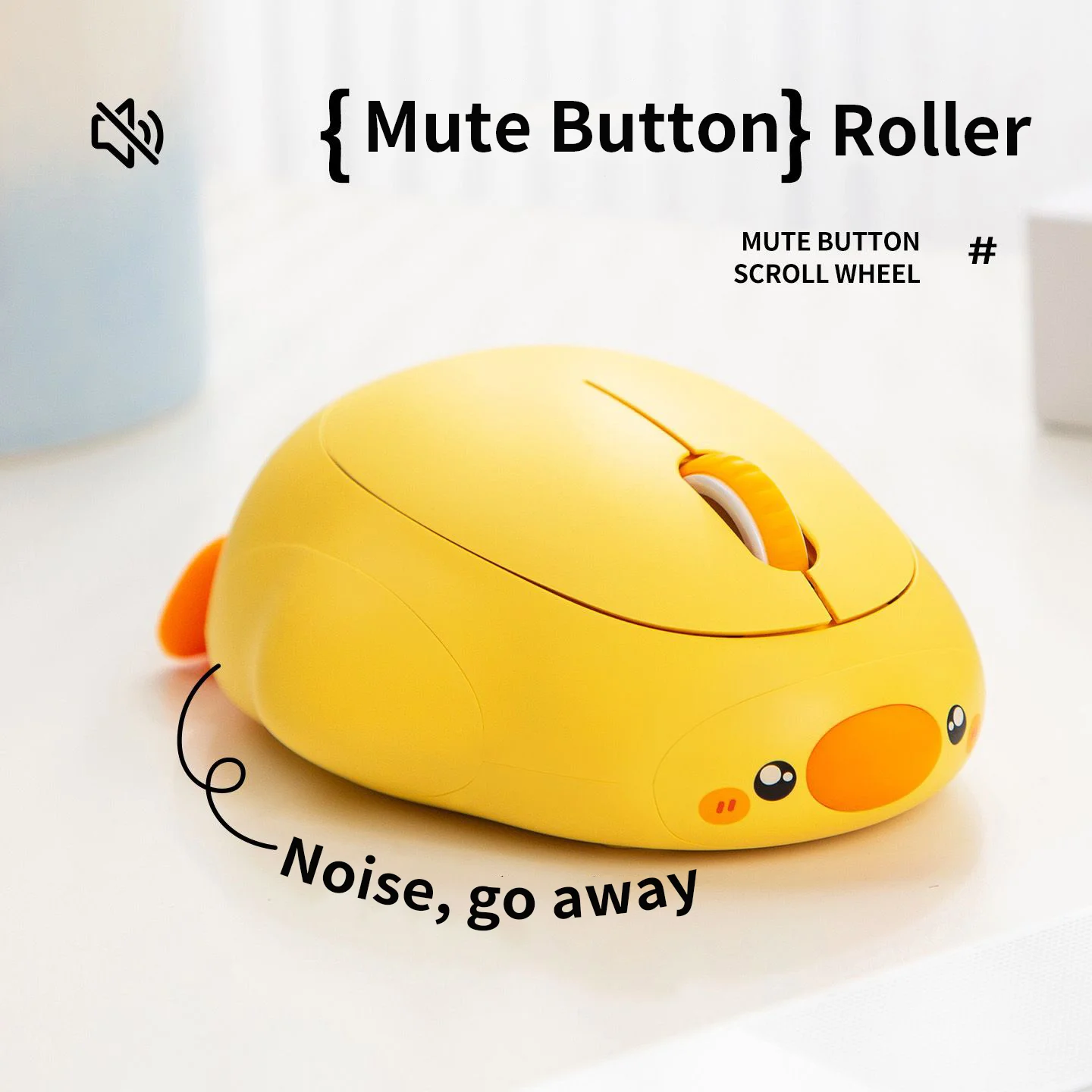 Rechargeable Dual-mode Mouse Cute Duck Penguin Mute Button Ergonomics Design Wide Compatible Cute Mause Office Use Mice Gift
