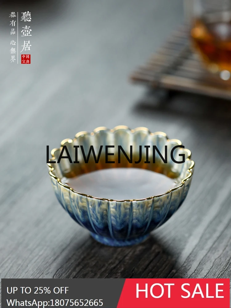 

Yixing Gold Silk Temmoku Glaze Jian Zhan Teacup Kombucha Tea Cup Household Master Tea Set Single Cup