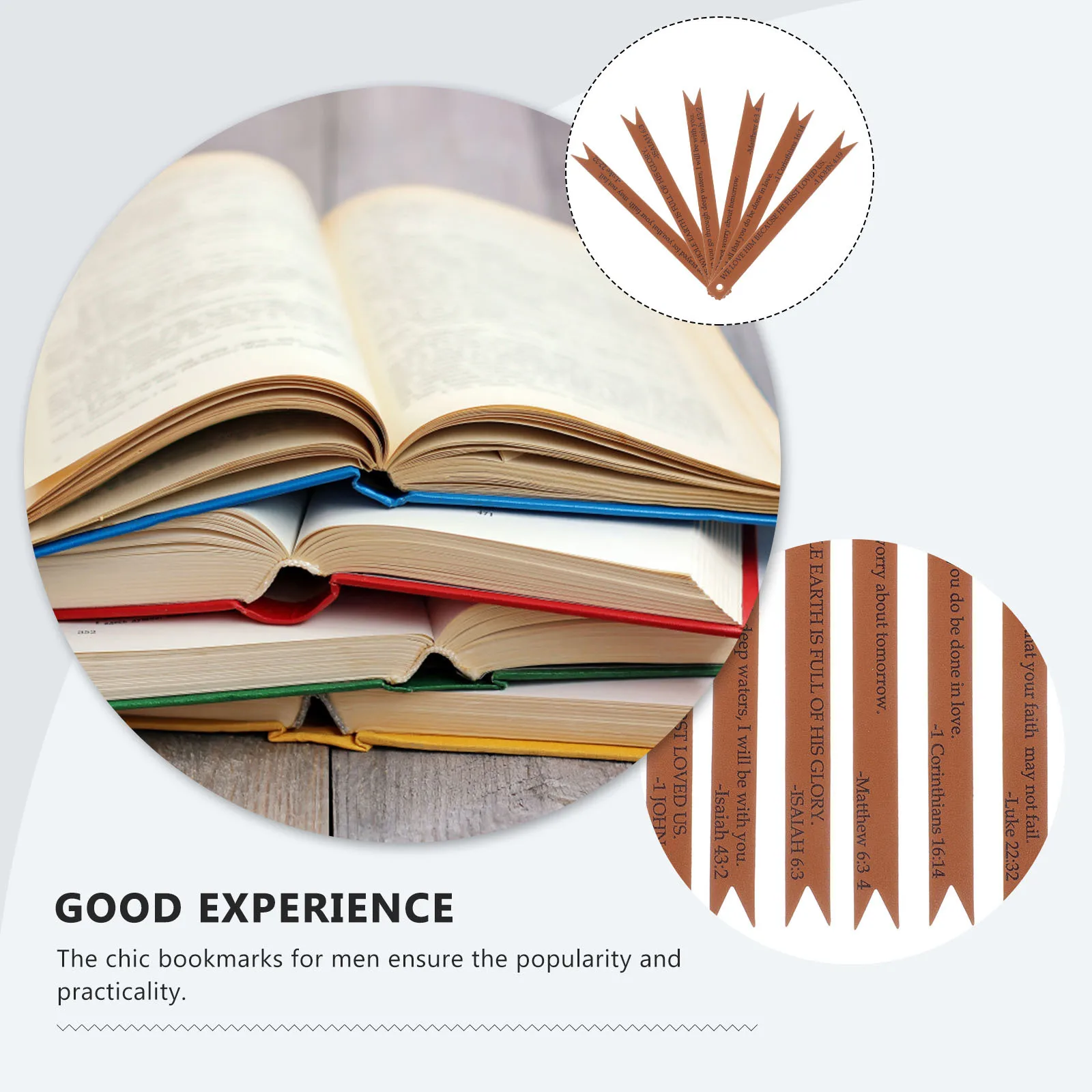 

6Pcs Bookmarks Bible Verses Reading Accessories for Men Women Book Lovers Gifts Book Markers Bookmarks for Men