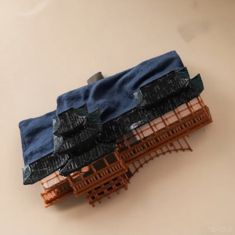 

Miniature Pavilion Bridge Ornament Chinese Asian Garden Decor For Bonsai Aquarium Fairy Garden Micro Landscape Outdoor Japanese