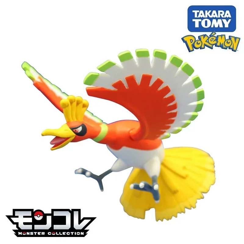 Takara Tomy Tomica Pokemon Pocket Monster Collection ML-01 Ho-Oh (Character Toy) Kids Collection Figure Xmas Gift Toys for Boys