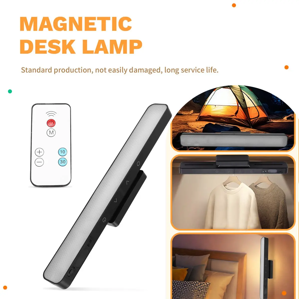 DT81 Touch Table Lamp 5 Colors Dimmable Mirror Lights Rechargeable Kitchen Ceiling Light with Remote Control