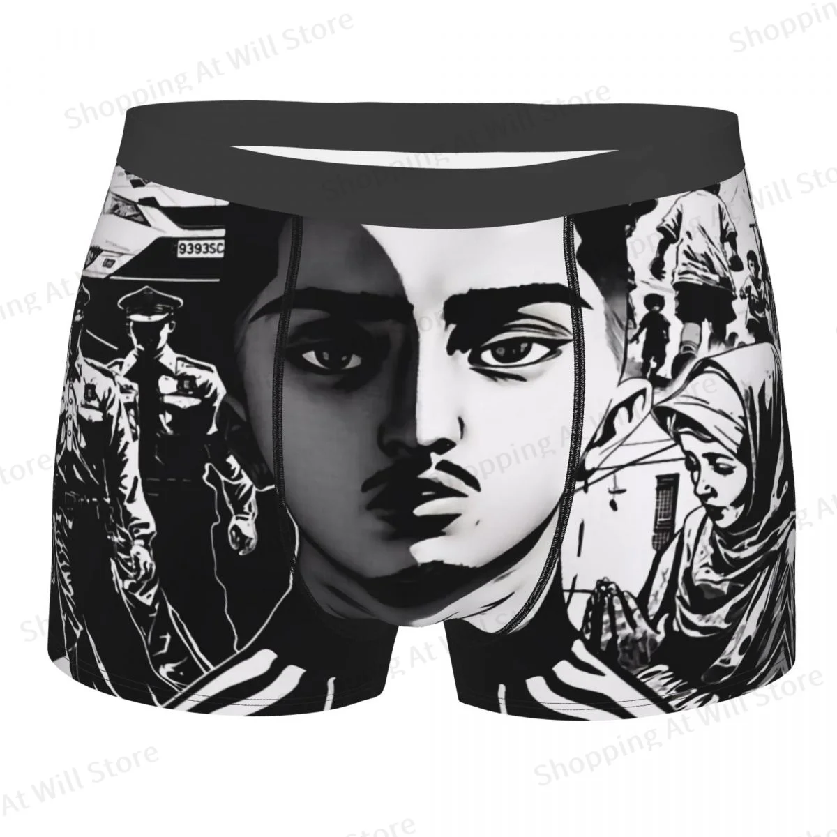 The Morad M.D.L.R Morad 04 Men Printed Boxer Briefs Underwear Highly Breathable Top Quality Gift Idea