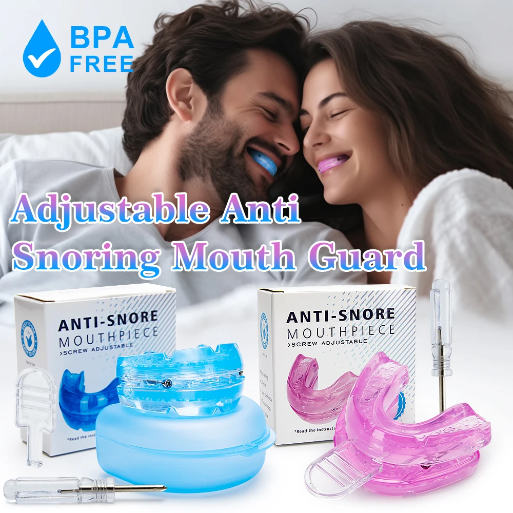 

Adjustable Anti Snoring Mouth Guard Anti-Snoring Mouthpiece Sleeping Devices Bruxism Snoring Stopper Improve Sleep Mouthpiece