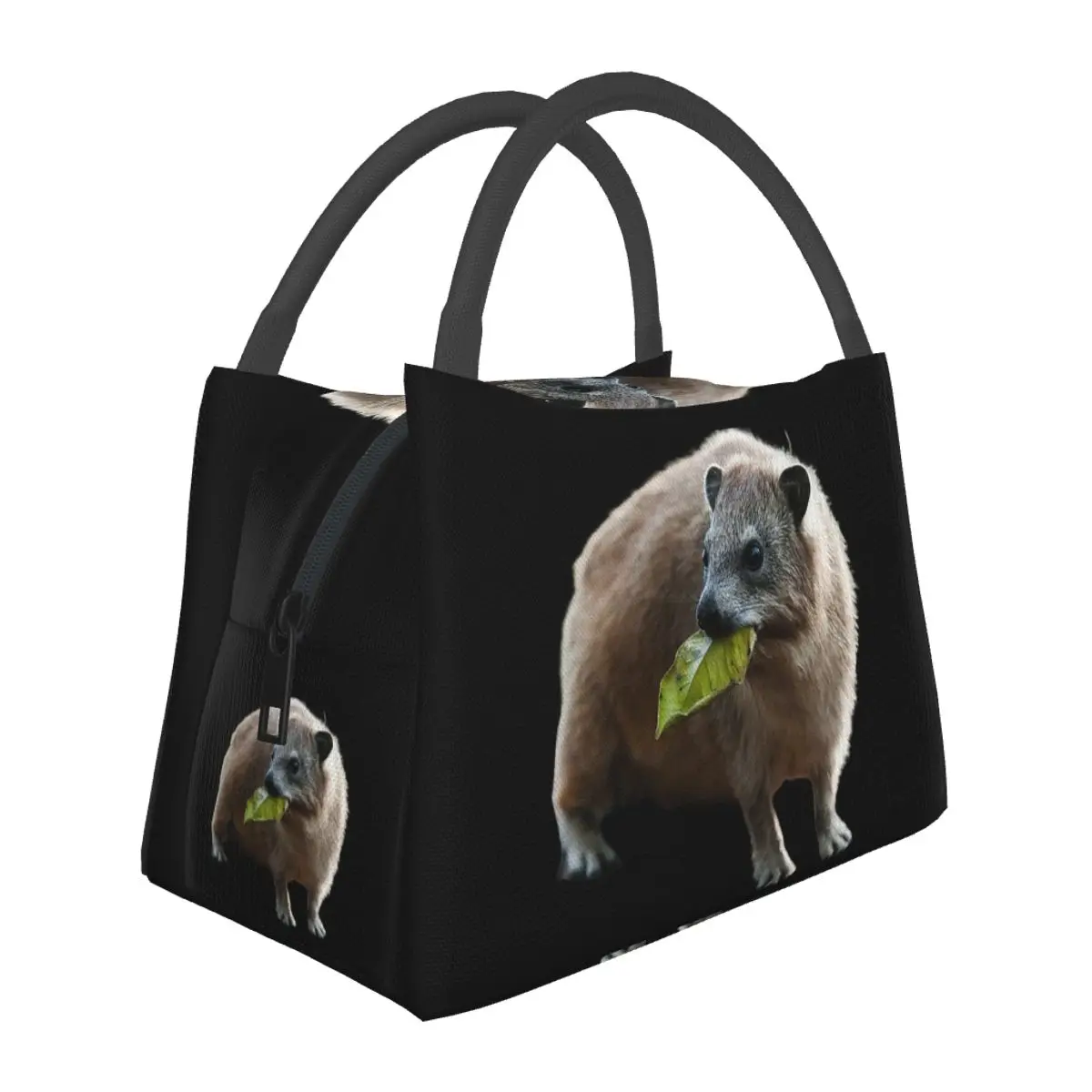 Rock Hyrax Photo Certified Freak Vampire Lunch Bags Bento Box Lunch Tote Picnic Bags Cooler Thermal Bag for Woman Kids Travel