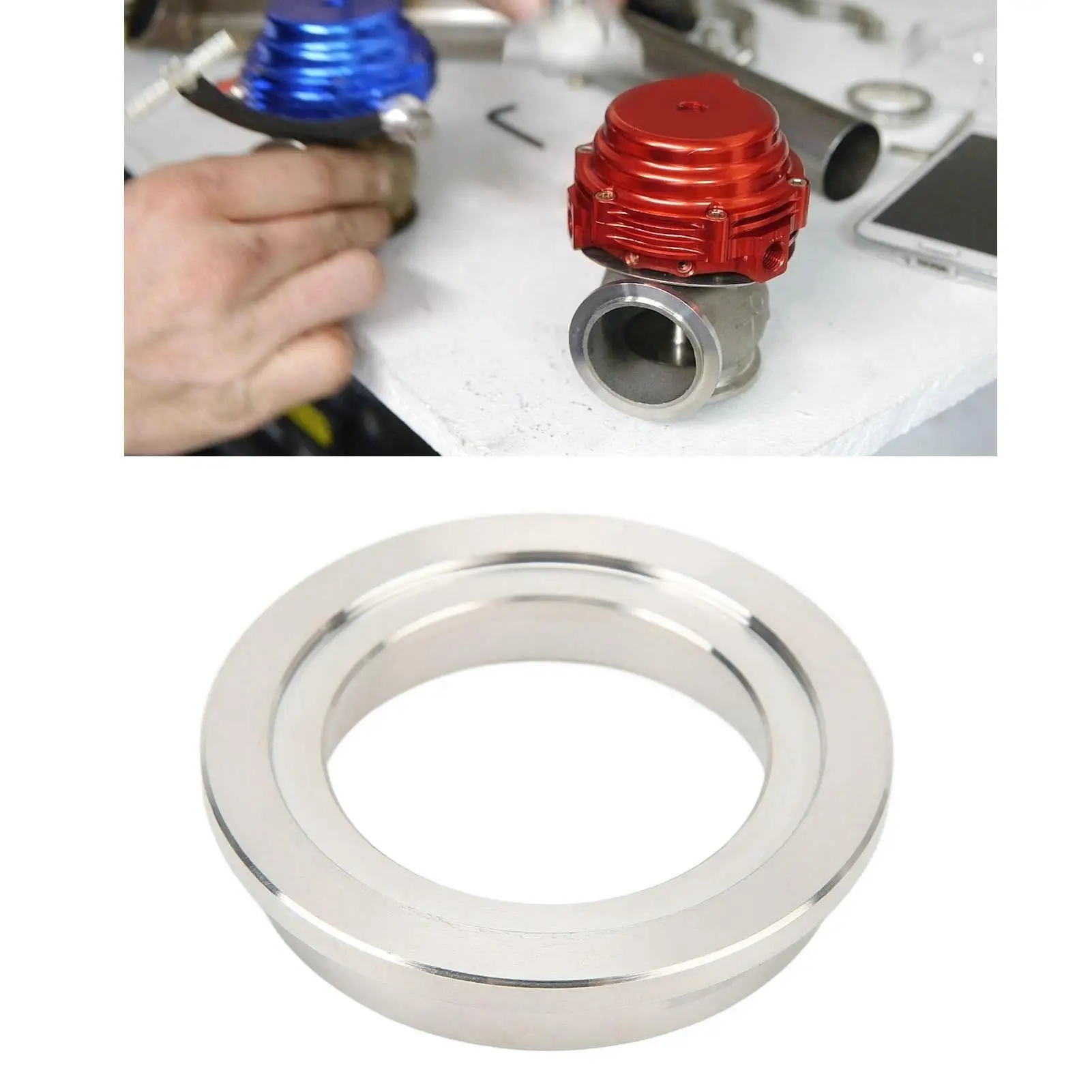 Flange de entrada de solda de 44 mm Flange de entrada de resíduos antienvelhecimento de aço inoxidável 304 duro para carro