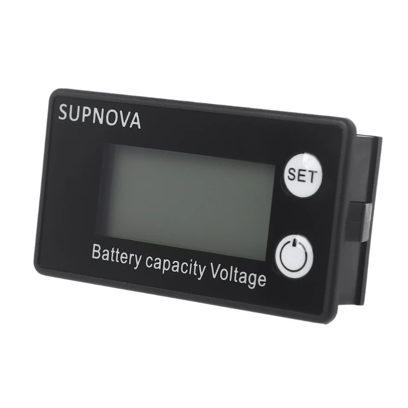 Acid Lithium LiFePO4 Battery Capacity for DC 7V-68V Car Motorcycle Voltmeter Gauge 12V 24V 48V