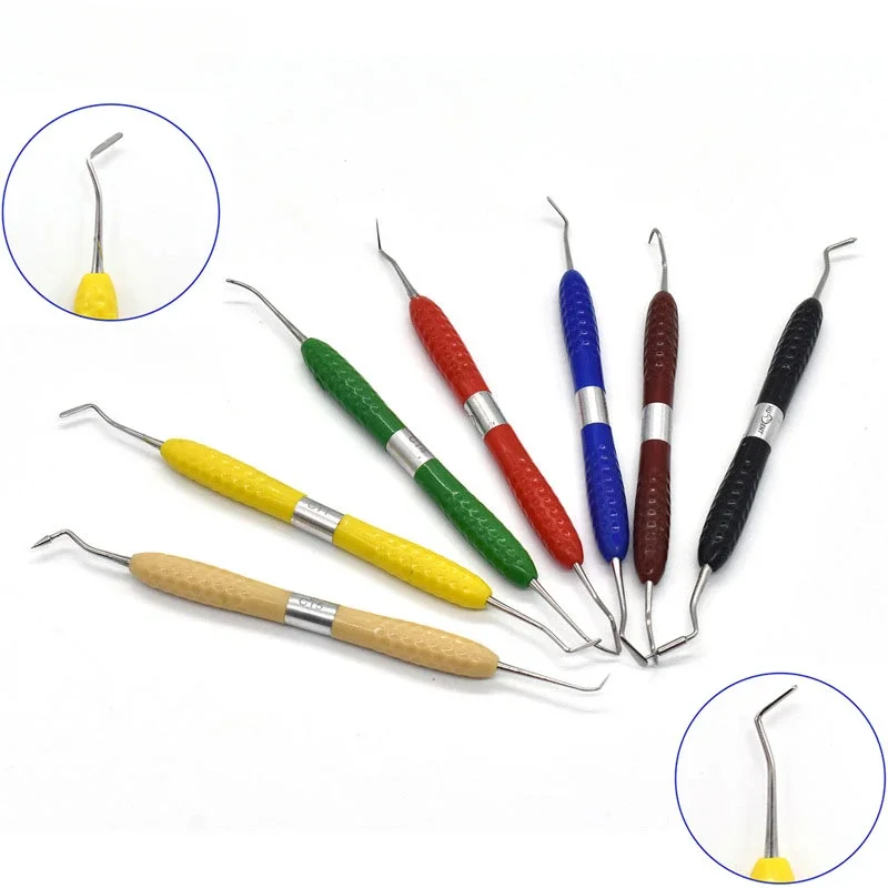 

1Pcs/ 7Pcs Dental Resin Filler Aesthetic Restoration Kit Silicone Handle For LM Resin Knife Plastic Dresser Dentistry Tools