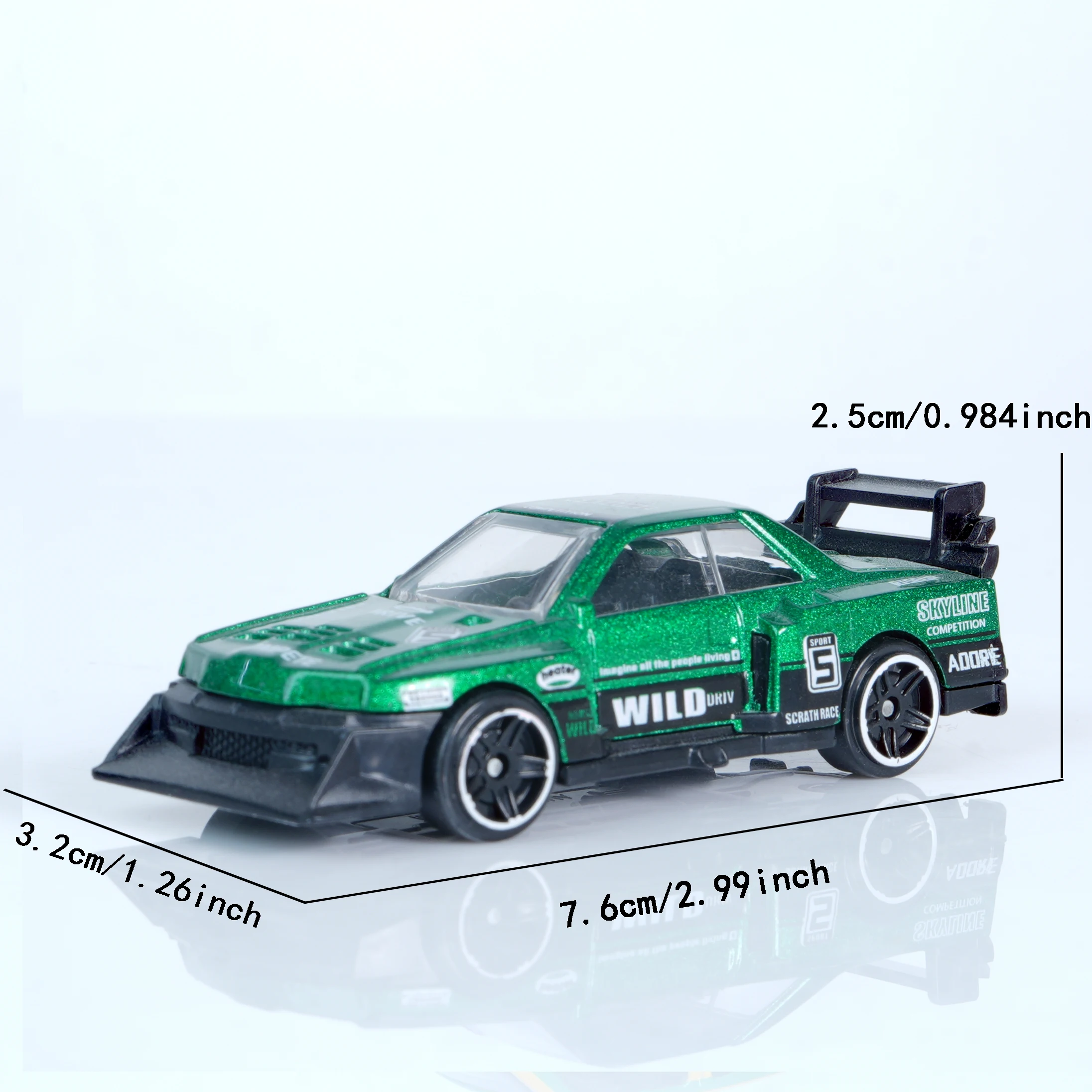 Skyline GT‑R R32 Racing Car, Super Silhouette Drift Coupe Replica, Diecast Alloy Vehicle Model, Collectible Ornament, Open‑Doors image 6
