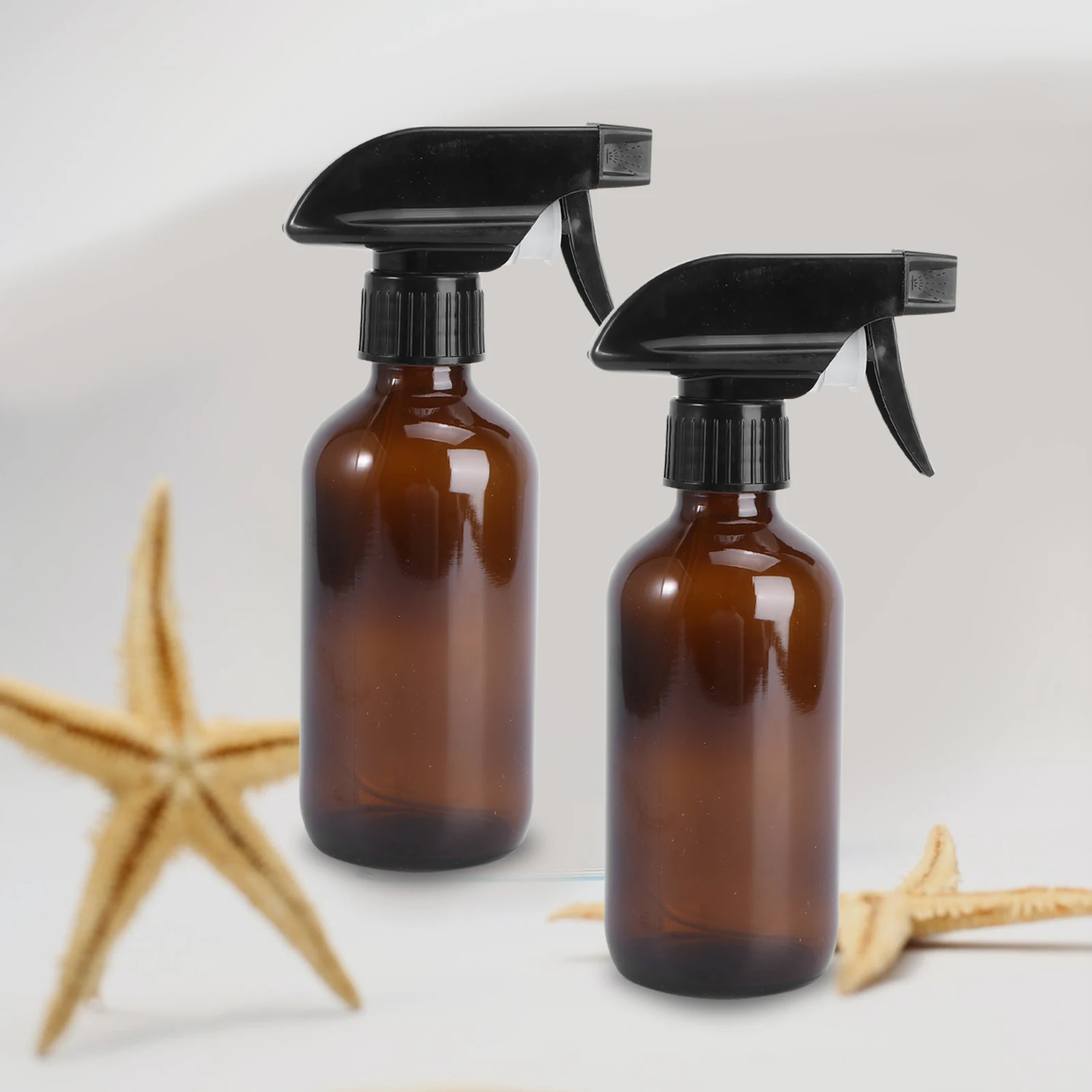 

5Pcs 250Ml Empty Glass Spray Bottle Water Sprayer for Essential Oils Body Mist Plant Care Refillable Leakproof Hair Styling Tool