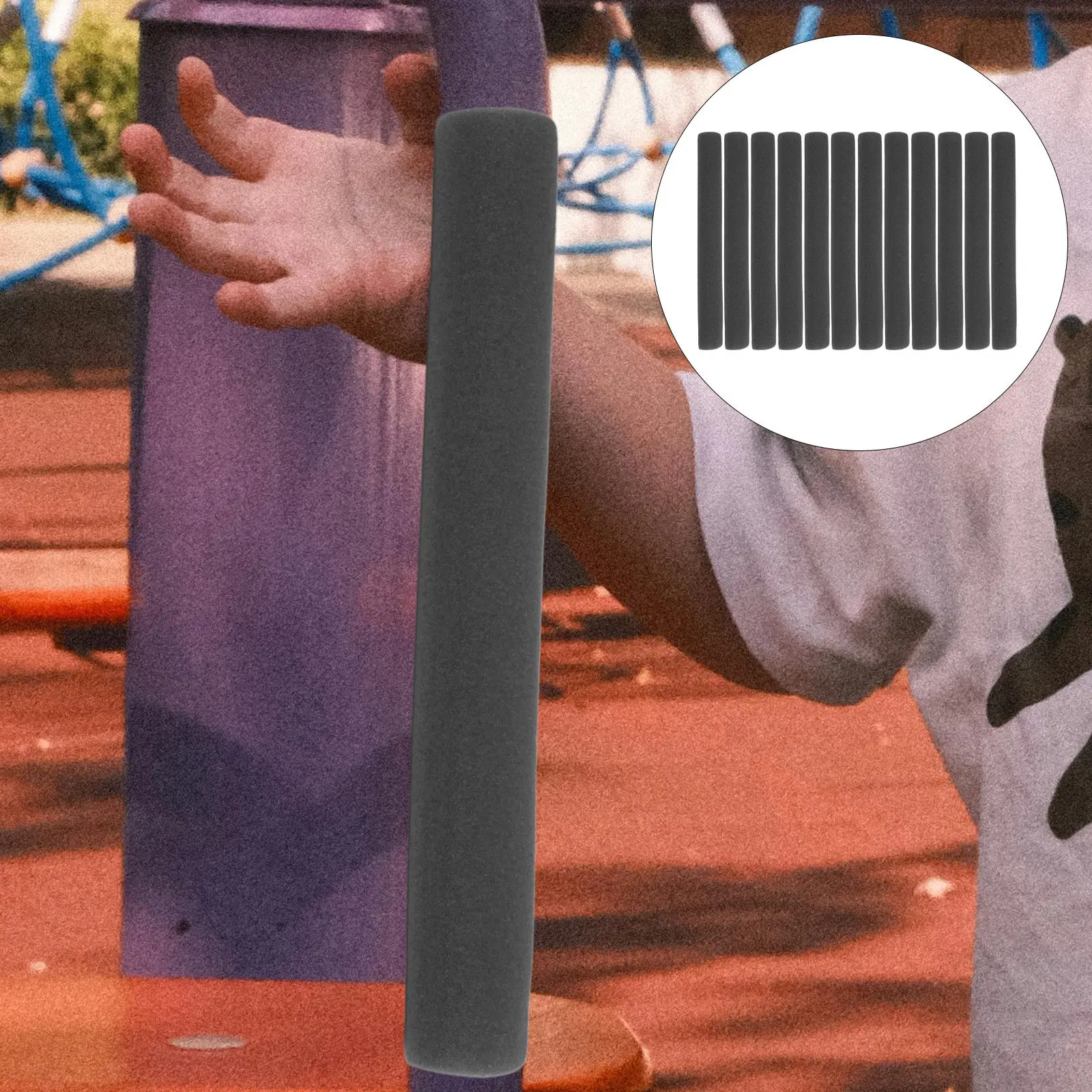 

12 шт. защитных пенопластовых трубок для стоек батута, противоударные втулки для батута, для обновления, легко устанавливаются, универсальные