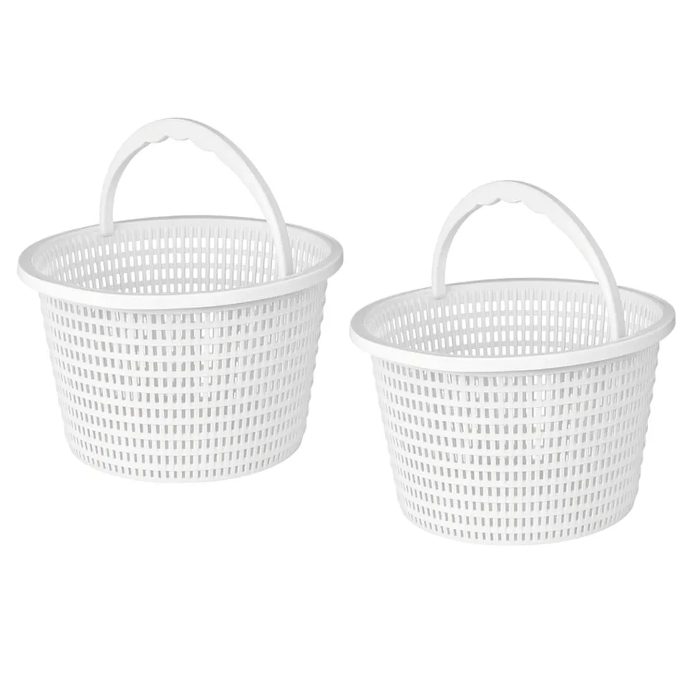 Pool Skimmer Basket with Handle 20 cm Size for Efficient Debris Collection in Swimming Pools and Indoor Drains