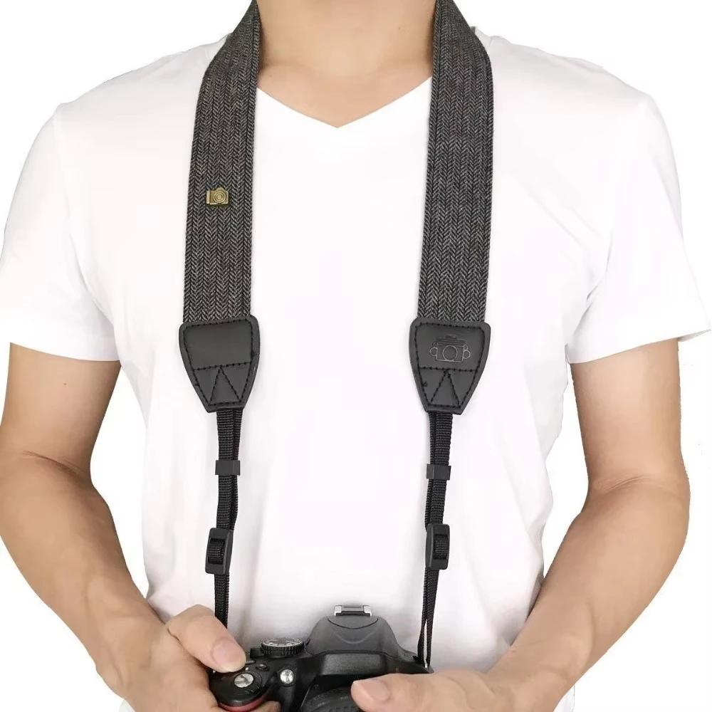  Comfort Camera Neck Strap with Quick Release, Decompression Shoulder Belt for Canon Nikon DSLR Mirrorless, Adjustable Hanging