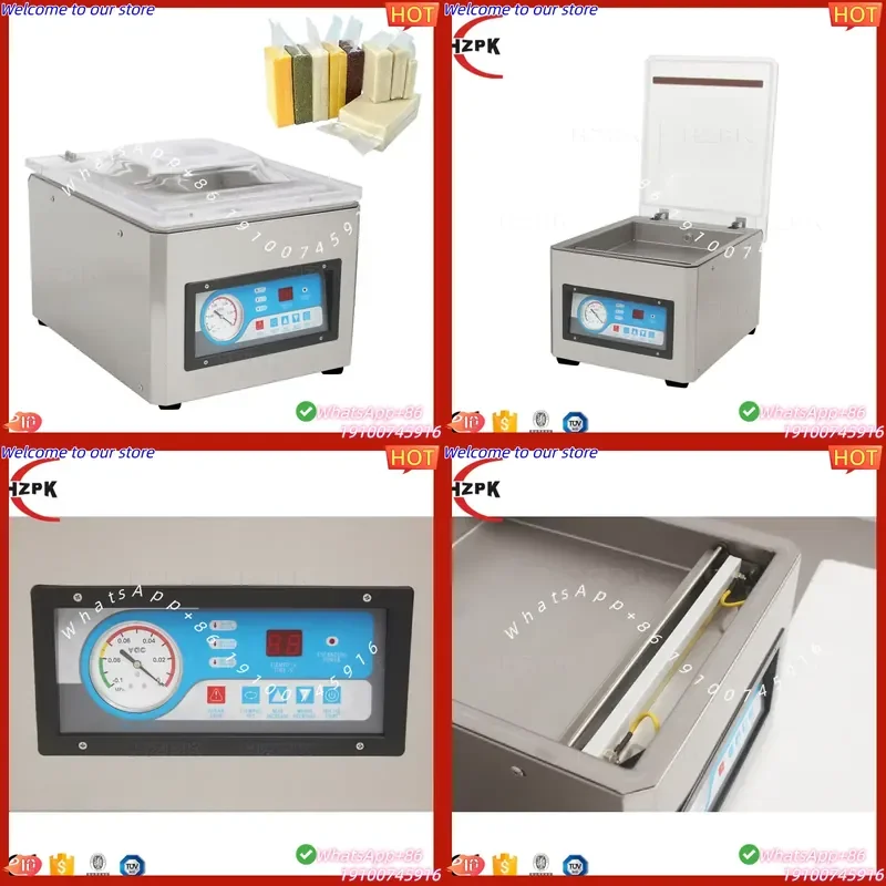 2026 HZPK Dz-260 Single Chamber Potato Vegetable Vacuum Packing Machine for Rice