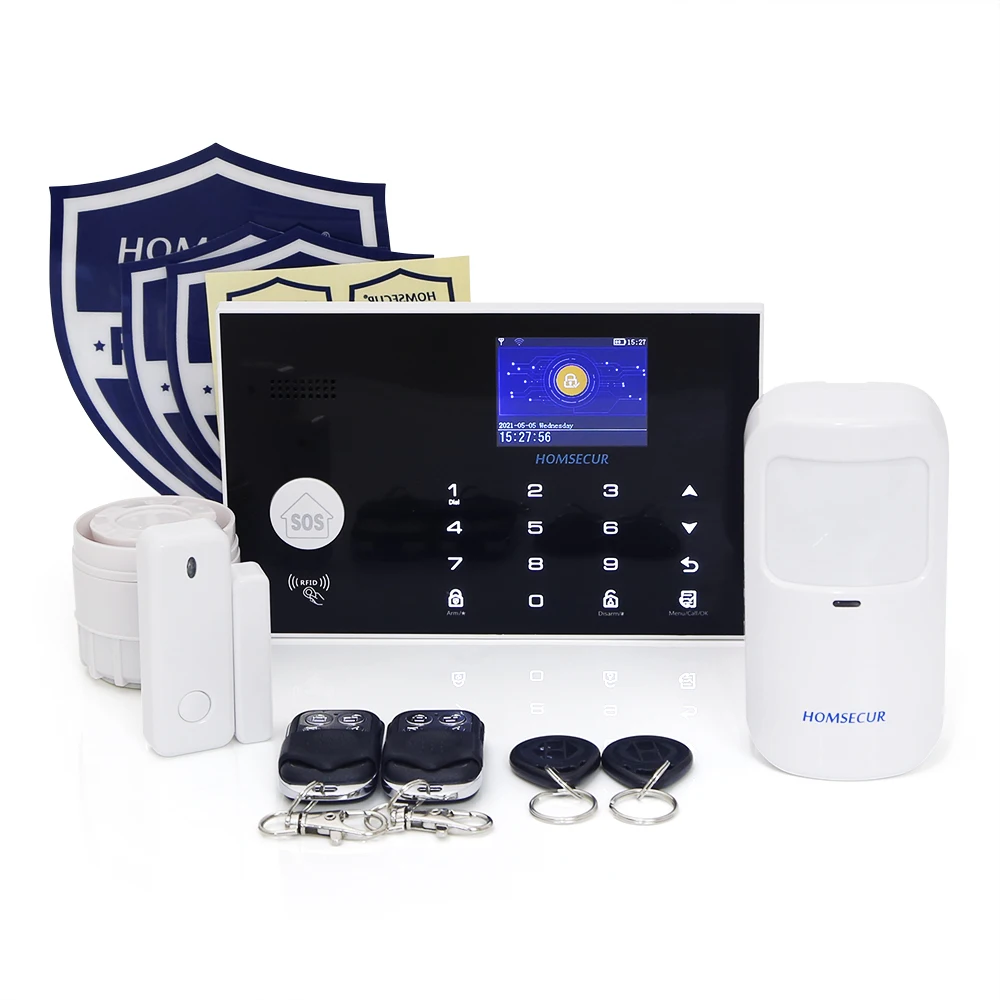 HOMSECUR Wireless 4G/GSM WIFI Home Security Alarm System+Pet-Immune/Friendly