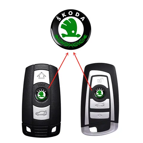 10 best sales skoda key logo sticker - №4