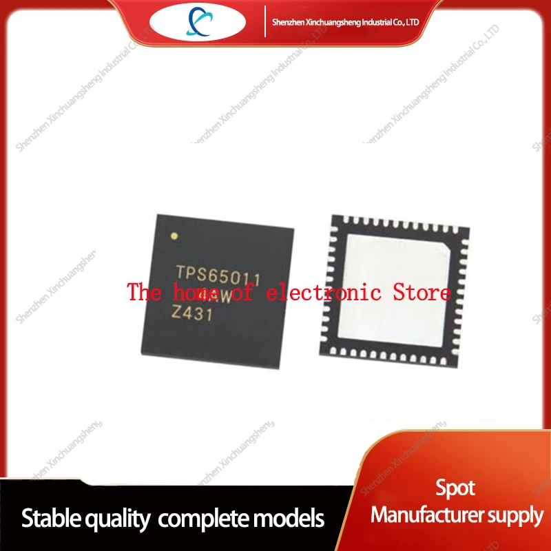 10PCS TPS65011RGZR TPS65011 65011 QFN-48  Battery Multi-Function Controller IC Lithium Ion/Polymer 48-VQFN (7x7)