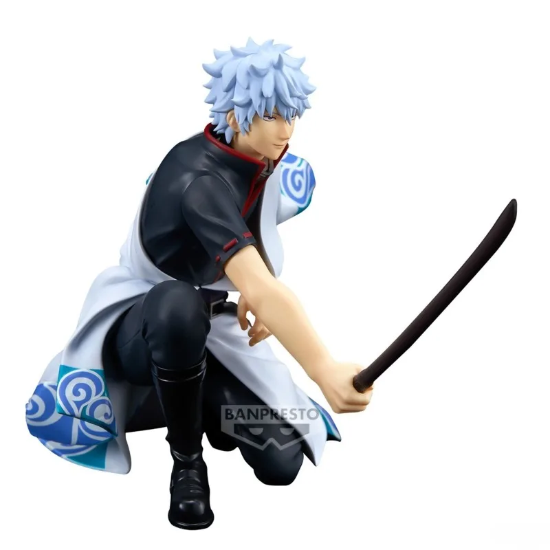 In Stock Bandai Banpresto GINTAMA Anime Character Sakata Gintoki Anime Action Figures Model Toys desktop Ornament collect Gifts view 3