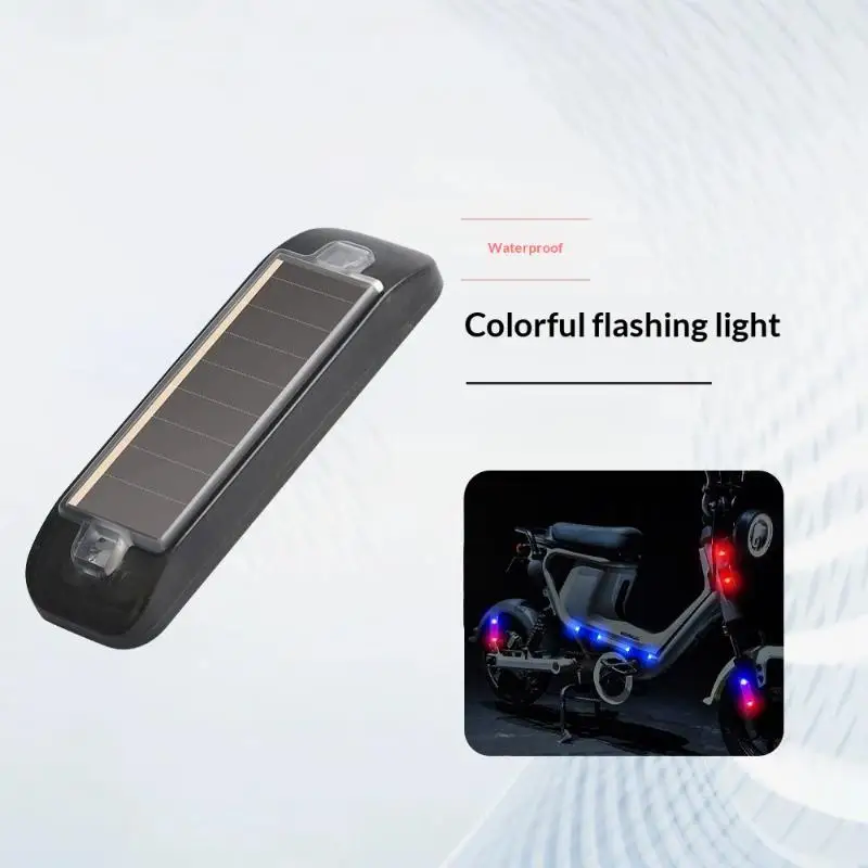 LED Solar Car Warning Light Mini Wireless Anti-Theft Flashing Lamp Simulated Dummy Alarm Security Light for Car Motorcycle Truck
