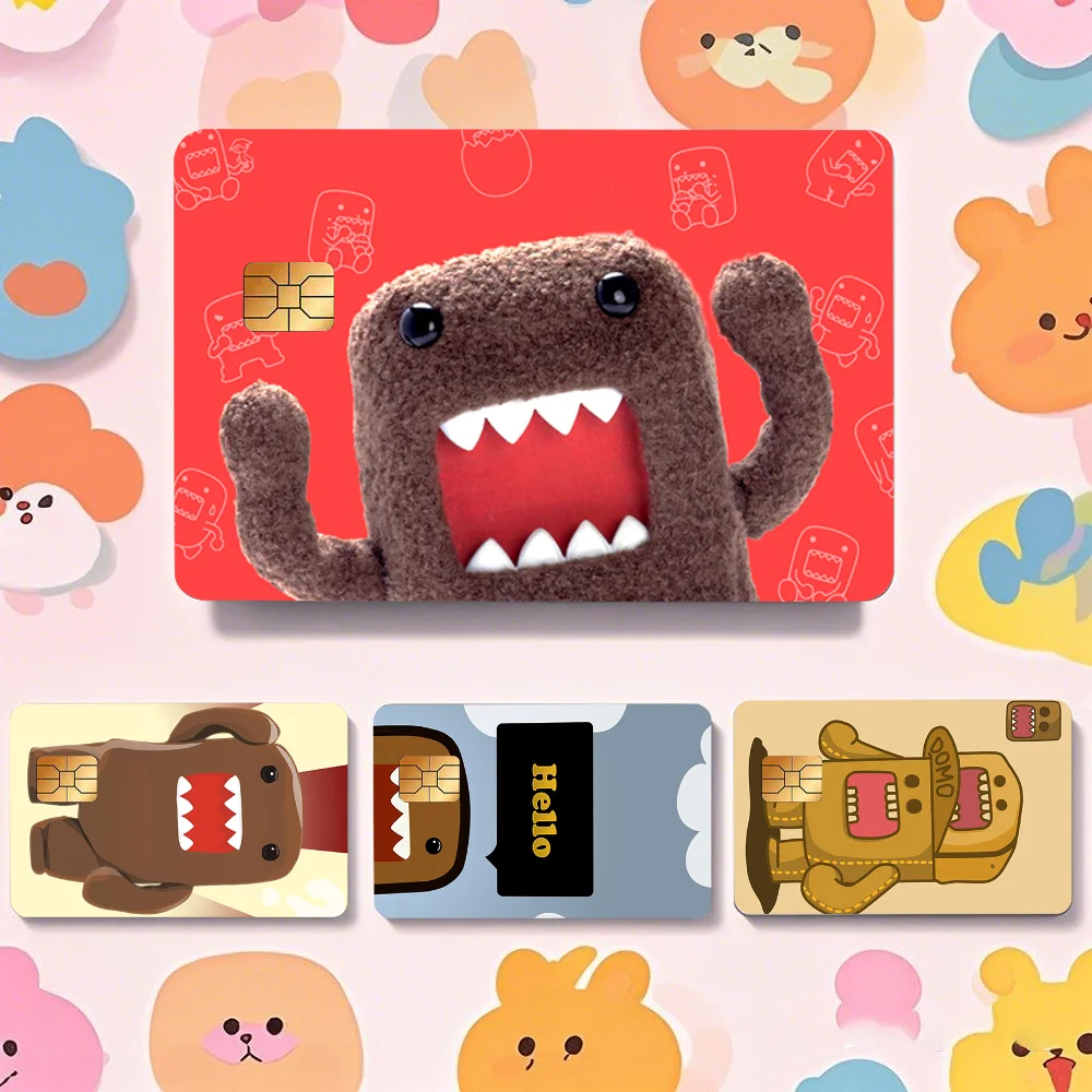 Cute D-Domo-kun Stickers Cartoon Credit Card Visa Debit Bank Charge Card Bus Metro Waterproof Sticker Decal Decoration