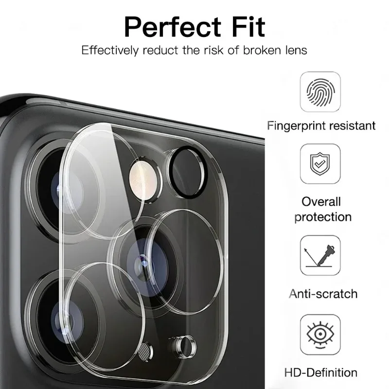 HD Camera Lens Protection Glass Film For iPhone 13Mini 13 14 15 16 Pro Max 16 Plus Full Cover Lens Protector Anti-scratch Films
