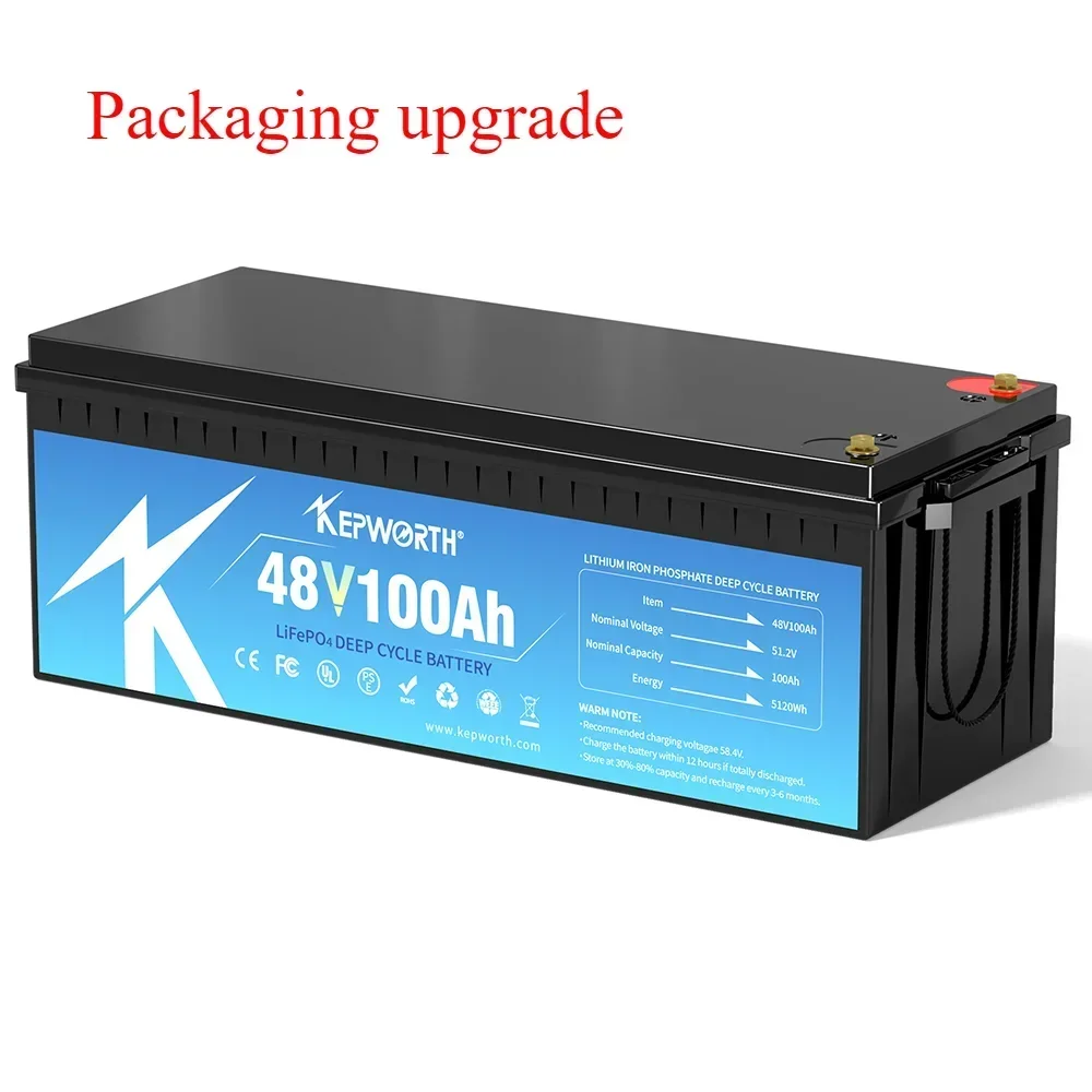 Lifepo4 Battery 48V 100AH 5KW with BMS Lithium Ion Solar Battery for Power Tools, Home Appliances, Consumer Electronics