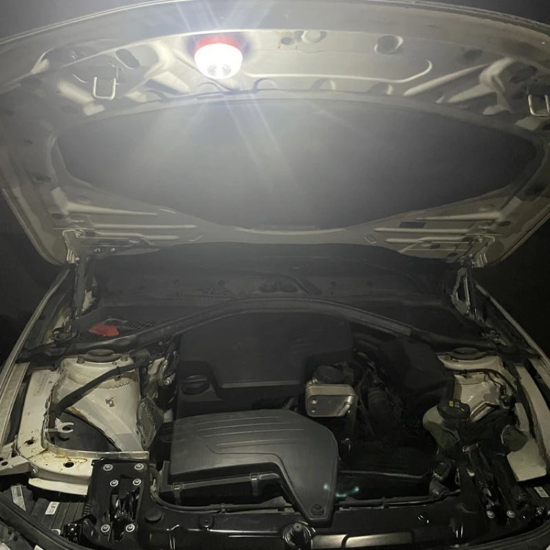 Luz de advertência de emergência V16led para carro, luz amarela e branca, luz de advertência, indução magnética cobrando, novo