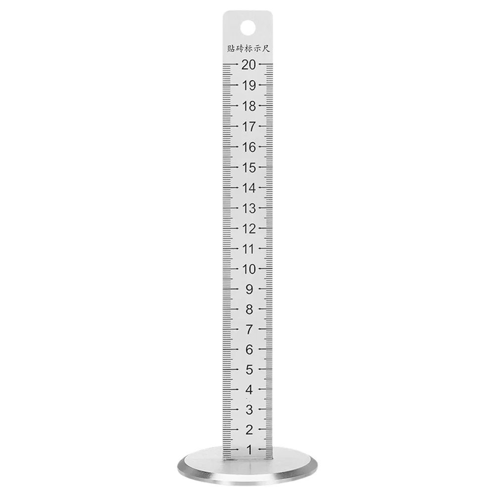 Precision Level Tool Stainless Steel Tiling Level Ruler Accurate Floor Tile Contour Measuring for Professional DIY Use