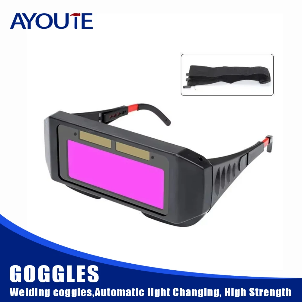 

Solar Powered Welding Helmet Auto Darkening Welding Goggles LCD Welder Glasses for TIG MIG MMA Plasma Welder Glasses