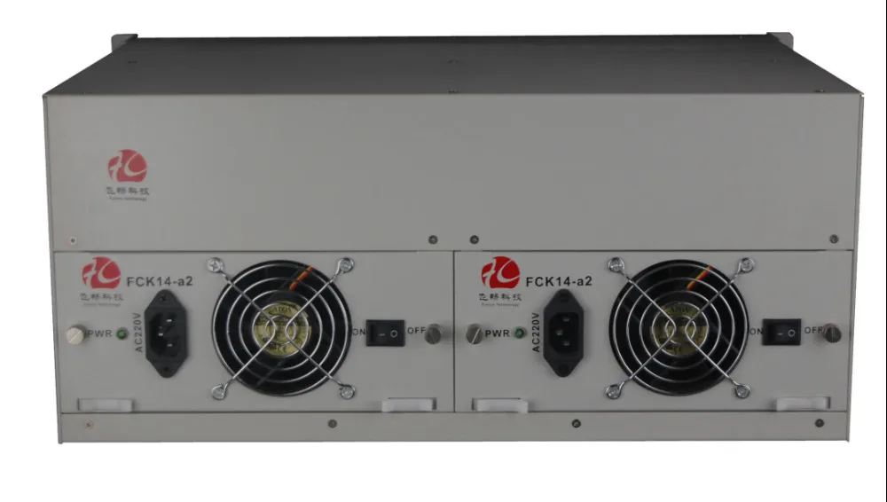E1 mux, montaje en rack 4U 256 canales PCM MUX