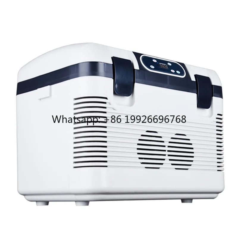 

Mini Fridge 19 Liter Portable AC/DC Powered Thermoelectric System Cooler and Warmer for Cars, Homes, Offices, and Dorms