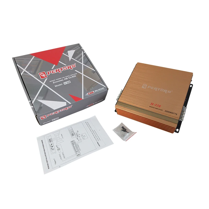 

Усилитель 2-канальный автомобильный аудиоусилитель класса H-338 AB большой мощности