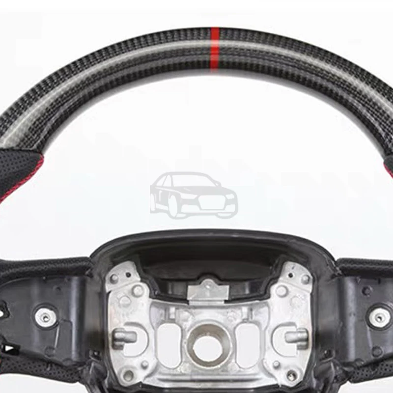 Рулевое колесо из настоящего углеродного волокна для Dodge Challenger/Charger SRT Hellcat 2015-2022, изготовленное на заказ, с ручкой из алькантары на заказ