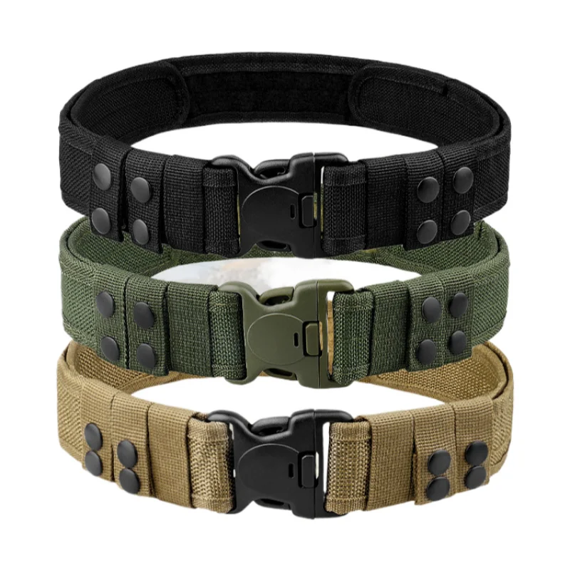 قطعة واحدة من حزام المرافق التكتيكي على الجانب S مع شريط فيلكرو - مادة البولي بروبيلين المتينة للمشي لمسافات طويلة والتخييم والاستخدام العسكري #2