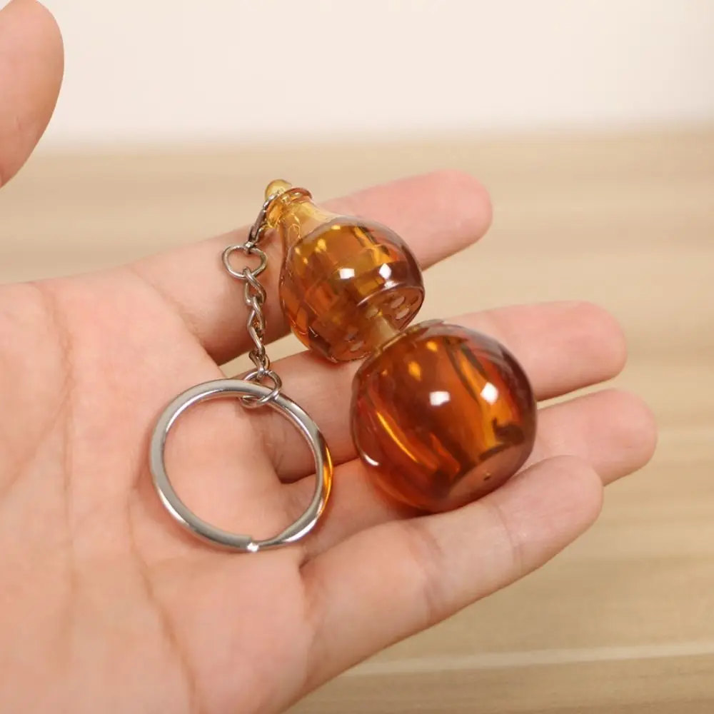 Fashion Mini Fingertip Turning Gourd Key Chain Lucky Anti-loss Car Key Ring Exquisite Plastic Bag Pendant Phone Pendent