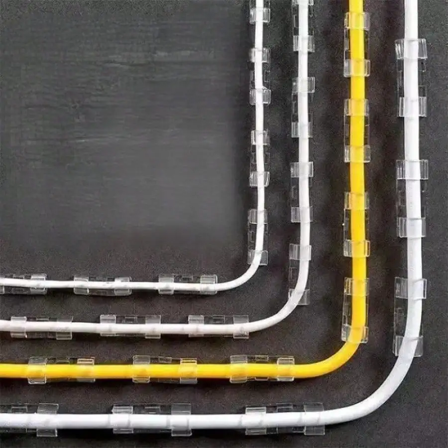 Durable No Trace Cable Clips for Professional Cord Management