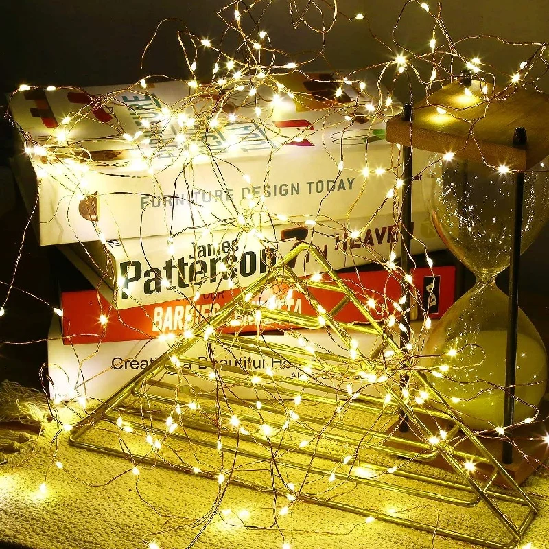 

LED Copper Wire String Fairy Lights LED 1M 2M Christmas Garland Waterproof Christmas Decoration for New Year Christmas