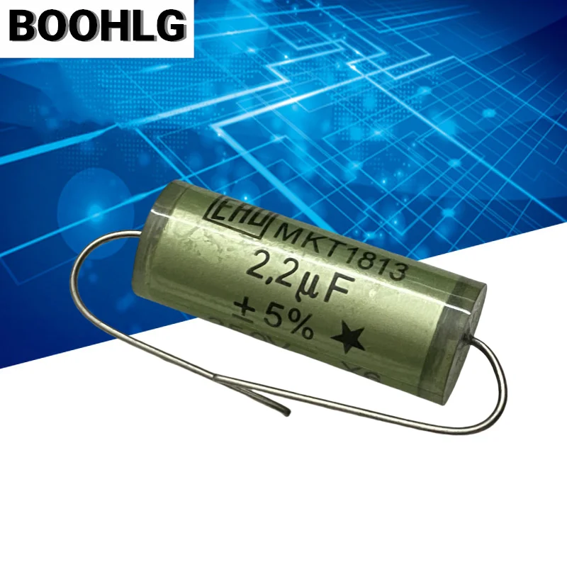 

2PCS ERO 1813 Green Elf Audio Capacitor 2.2UF 225J 250V 12X30MM Lead Pure Copper