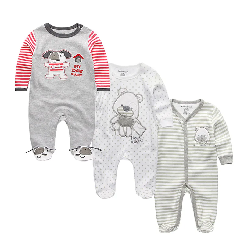 Newborn Baby Boys Rompers Spring Baby Clothes for Girls Long Sleeve Ropa Bebe Jumpsuit overalls Baby Clothing Kids Outfits