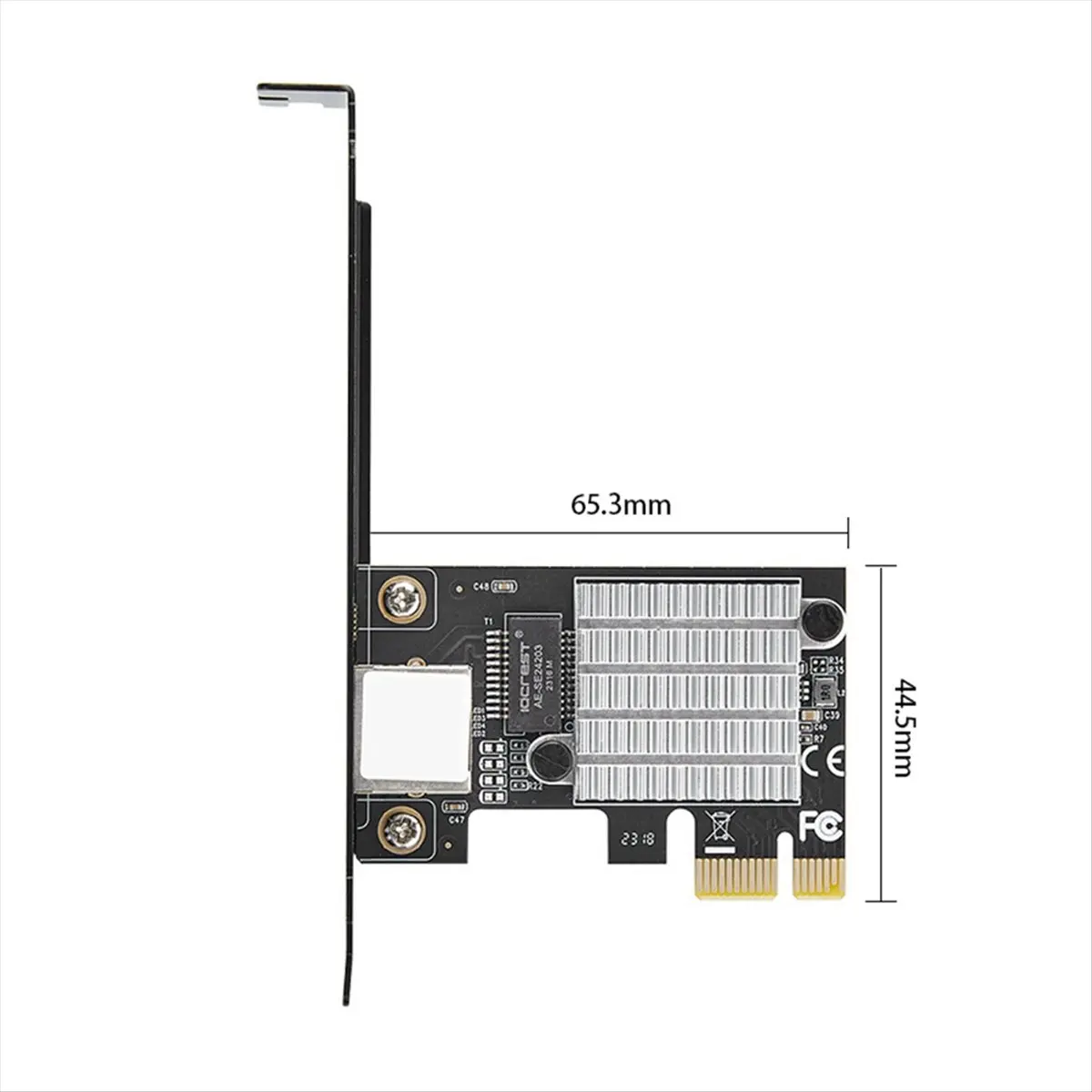 

(A26M) Игровая сетевая карта PCIE 2500 Мбит/с, гигабитный сетевой адаптер 10/100/1000 Мбит/с RJ45, проводной сетевой адаптер PCIe 2.5G для компьютера, LAN