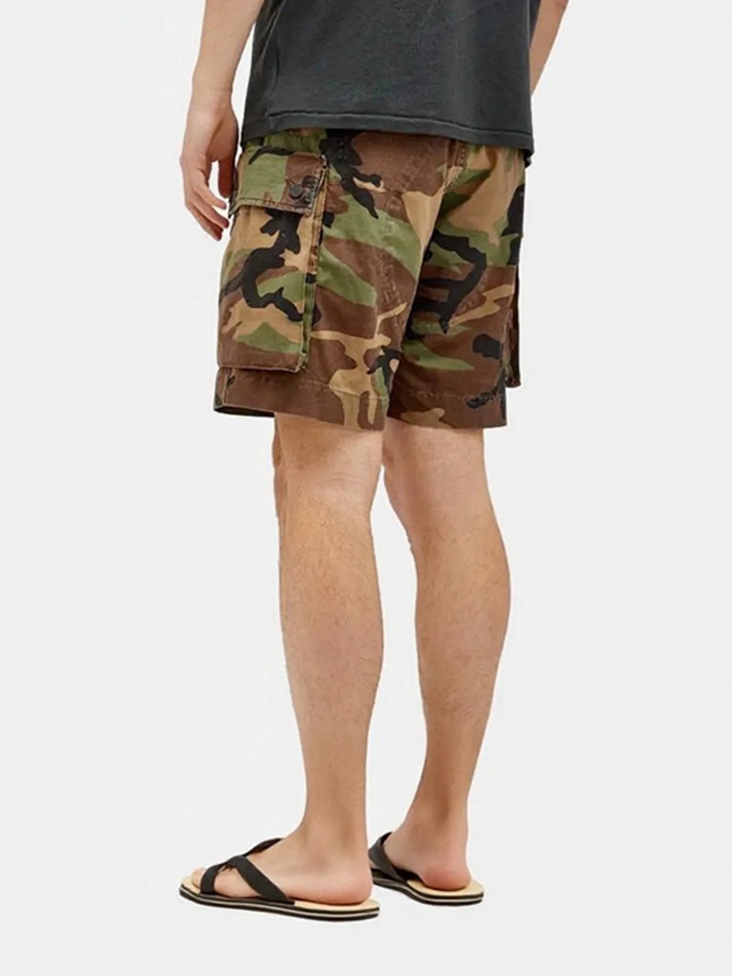 Loose Fit Camouflage Workwear orts  een M65 Sle Summer Casual Men's Pants Retro American Design Youth Active Sle