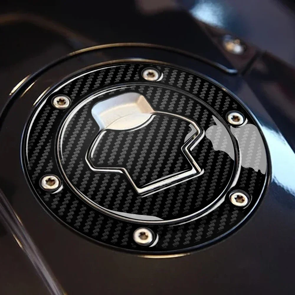 For BMW K1200 K1300 R1100 R1200 R1300 R1250 F750 F850 motorcycle fuel tank cap transparent carbon fiber texture sticker