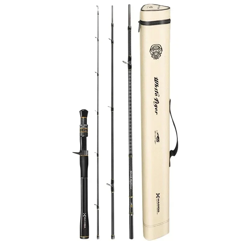 Travel Fishing Rod 4 Sections 40T+T1100 High Modulus Bass Casting Rod Durable Carbon Fiber Spinning Casting Fishing Rods