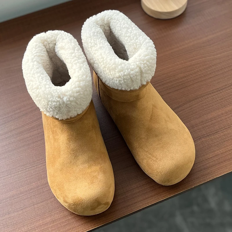 

Couple Style Outdoor Cotton Boots Warm Cold Resistant Casual Fashionable High-quality Snow Boots