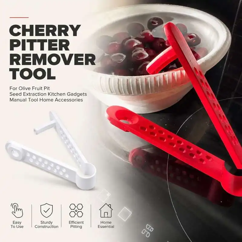 Cherry Pitter Remover Tool For Olive Fruit Pit Seed Extraction Kitchen Gadgets Home Tools