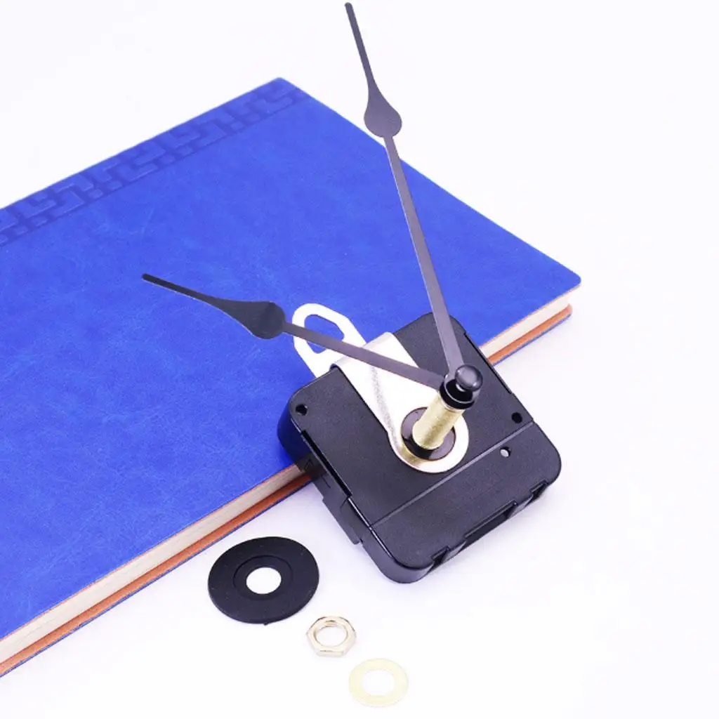 Sun Torque Quartz Clock Movement Mechanism DIY Repair Kits Long Shaft Metal Set for Large Diameter Wall Clocks