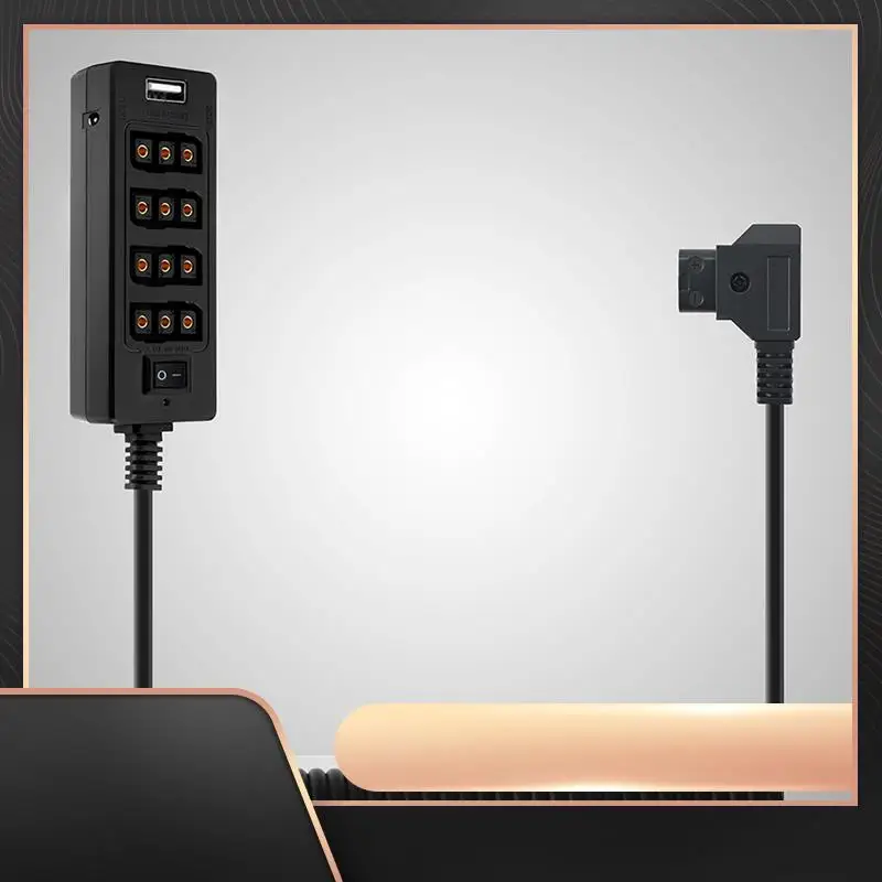 

D-Tap на 4 гнезда D-Tap 2 выхода постоянного тока USB Кабель питания Распределитель Разветвитель Концентратор Коробка для аккумуляторов с креплением Anton Bauer V Легкая установка