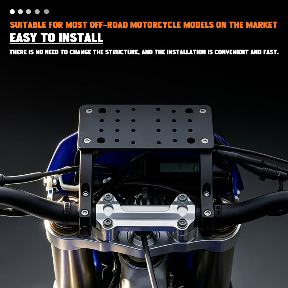 Universal GPS Mount For Enduro Rally Navigation Bracket, 22mm Handlebar Phone Tablet RAM Ball Holder for Off-Road Motorcycles - view 2