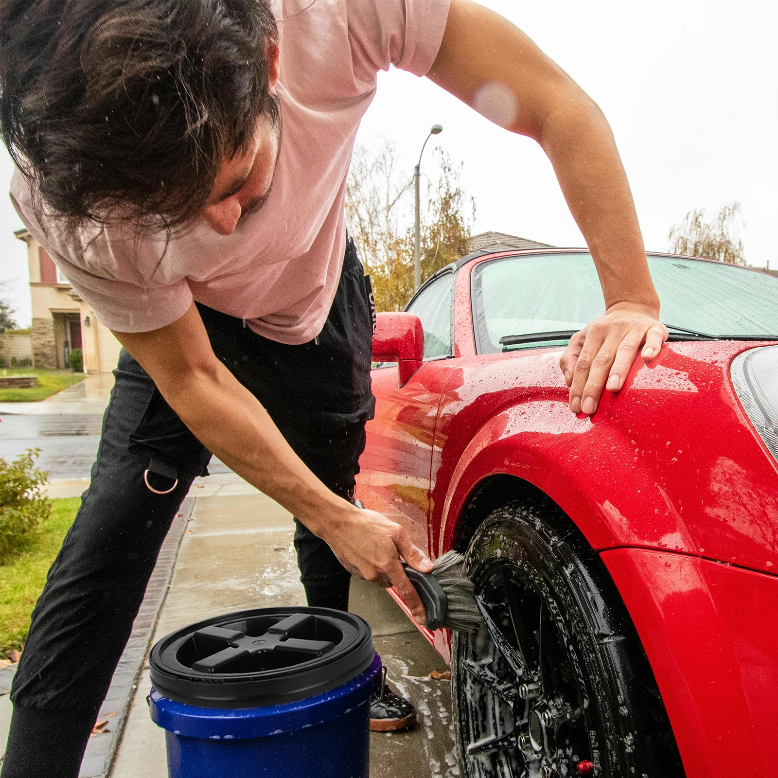 

Heavy Duty Reusable Gallon Water Jug Cap Leak-Proof Cover For Car Wash Fishing Buckets Thickened Pp Bucket Lid Sealing